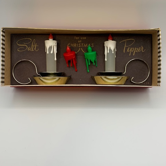 Vintage Daily & Christening Salt and Pepper Candle Sticks by Dave’s - Picture 1 of 10